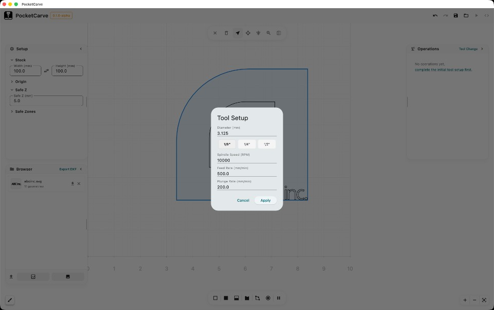 PocketCarve screenshot